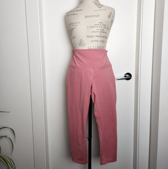 Yogalicious Matte Pink Leggings - Picture 1 of 7